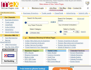 Maxyellowpages.com - India Yellow Pages